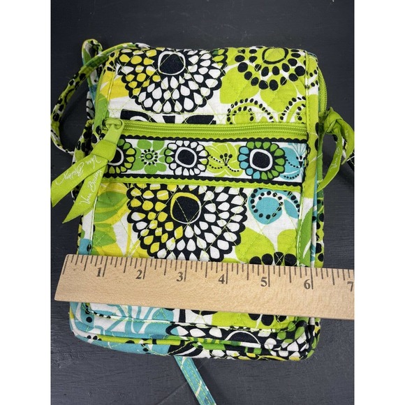Vera Bradley Mini Hipster in Lime's Up Crossbody Purse Handbag - Picture 7 of 9